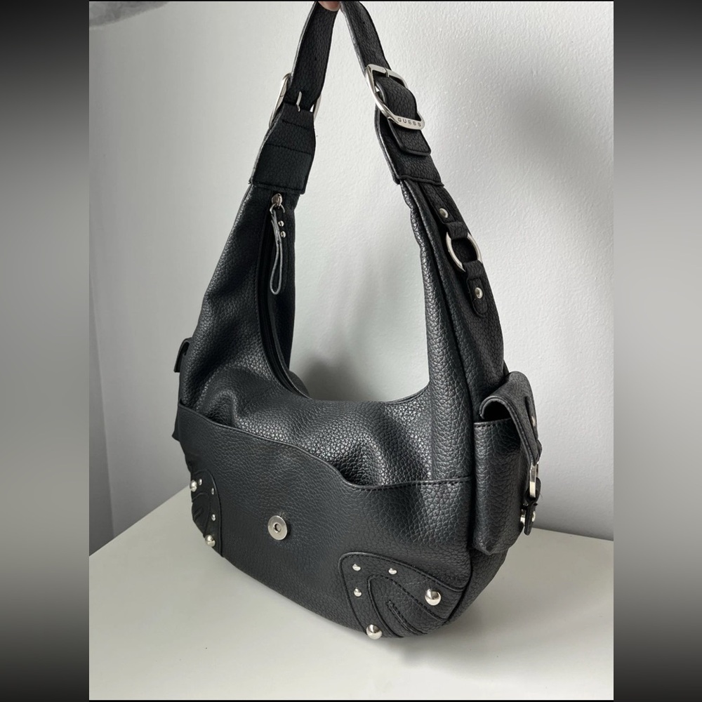 Y2K rare vintage Guess moto multi pocket bag like new!